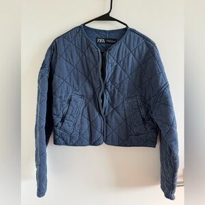 Zara cropped quilted jacket